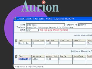 Aurion platform early 2000s