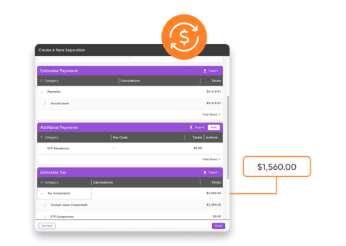 Aurora calculates payroll, payroll tax and super