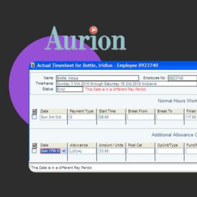 Aurion platform early 2000s